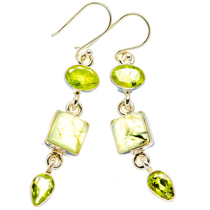 Prehnite Earrings handcrafted by Ana Silver Co - EARR429989 - Photo 2