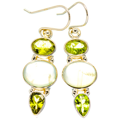 Prehnite Earrings handcrafted by Ana Silver Co - EARR429990 - Photo 2