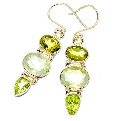 Prehnite Earrings handcrafted by Ana Silver Co - EARR429994 - Photo 2