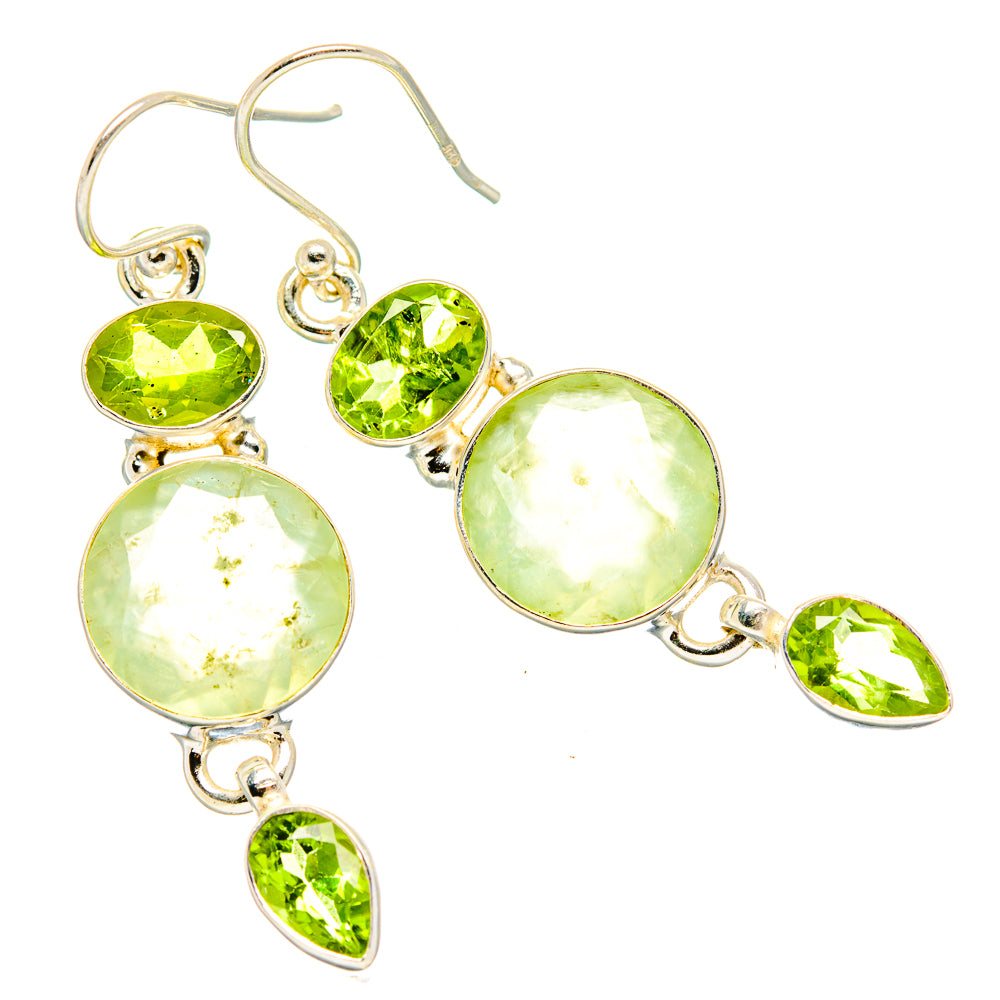 Prehnite Earrings handcrafted by Ana Silver Co - EARR429999 - Photo 2