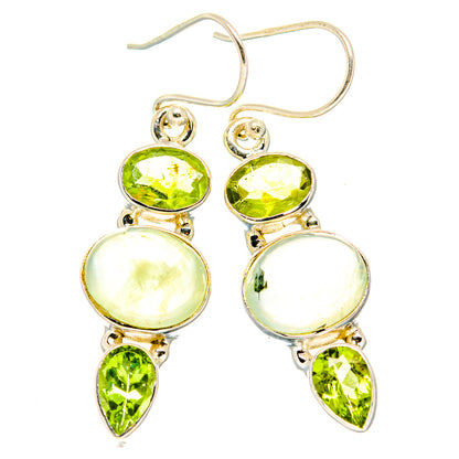 Prehnite Earrings handcrafted by Ana Silver Co - EARR430003 - Photo 2