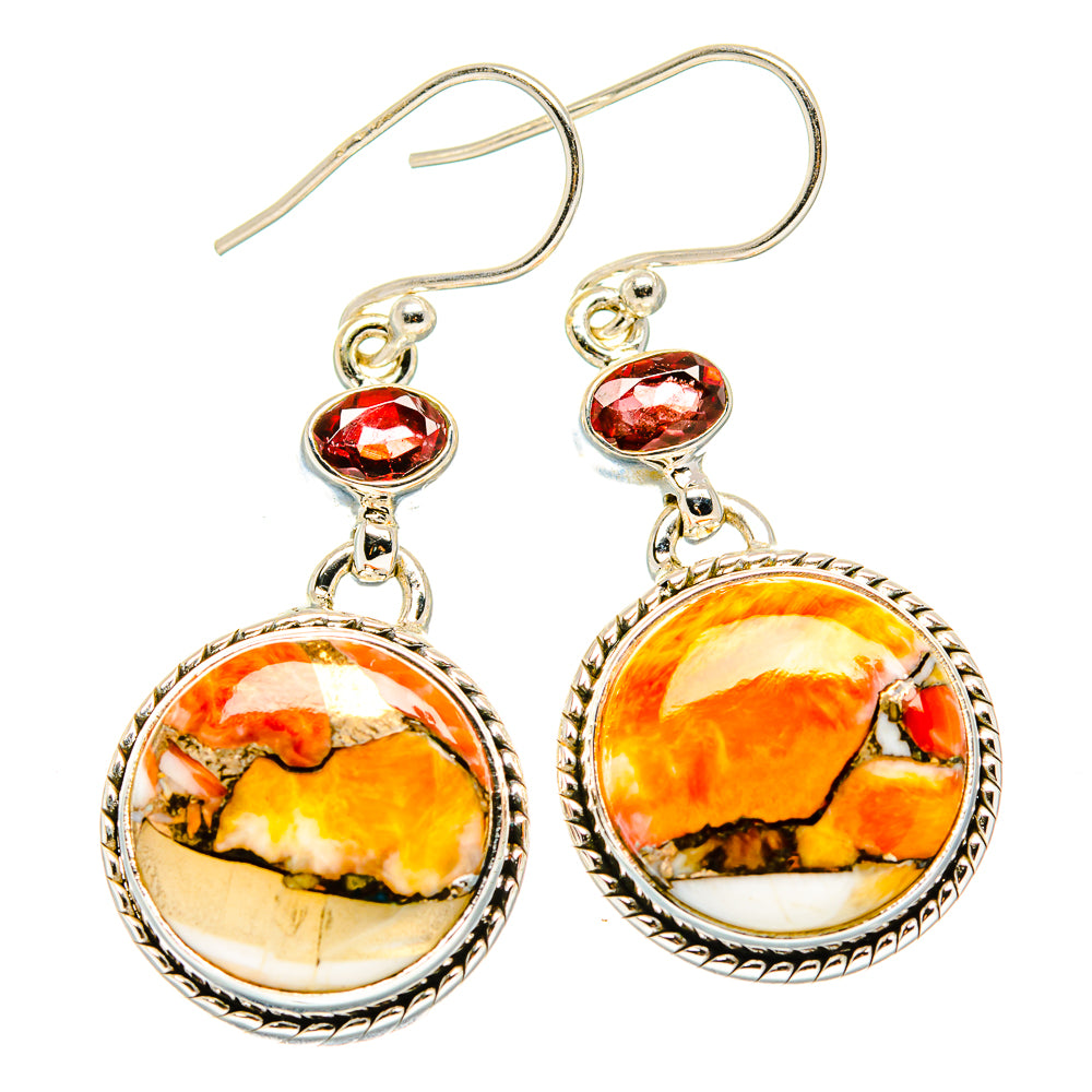 Brecciated Mookaite Earrings handcrafted by Ana Silver Co - EARR430012 - Photo 2