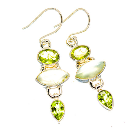 Prehnite Earrings handcrafted by Ana Silver Co - EARR430025 - Photo 2