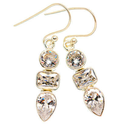 White Quartz Earrings handcrafted by Ana Silver Co - EARR430031 - Photo 2