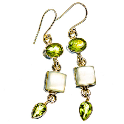 Prehnite Earrings handcrafted by Ana Silver Co - EARR430036 - Photo 2