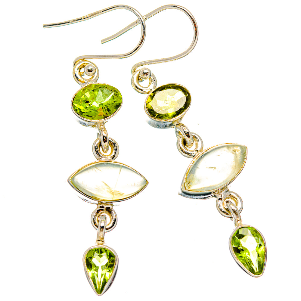 Prehnite Earrings handcrafted by Ana Silver Co - EARR430048 - Photo 2