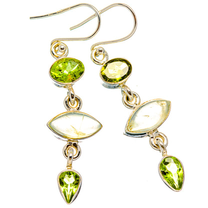 Prehnite Earrings handcrafted by Ana Silver Co - EARR430048 - Photo 2