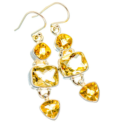 Citrine Earrings handcrafted by Ana Silver Co - EARR430054 - Photo 2