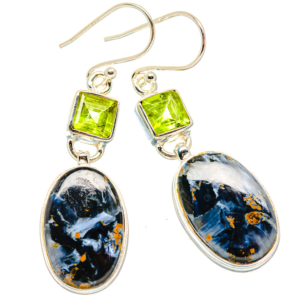 Pietersite Earrings handcrafted by Ana Silver Co - EARR430057 - Photo 2