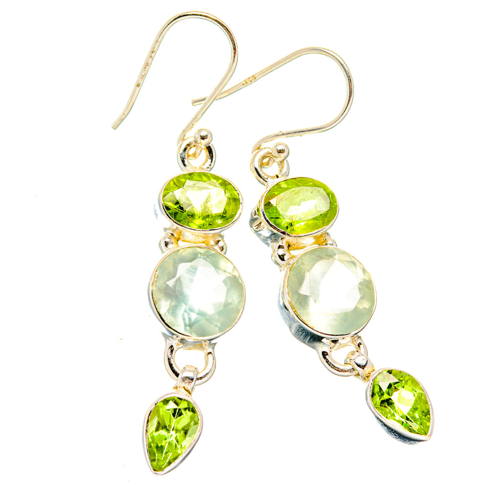 Prehnite Earrings handcrafted by Ana Silver Co - EARR430069 - Photo 2