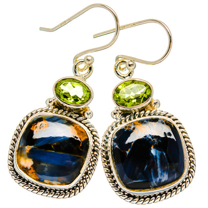 Pietersite Earrings handcrafted by Ana Silver Co - EARR430085 - Photo 2