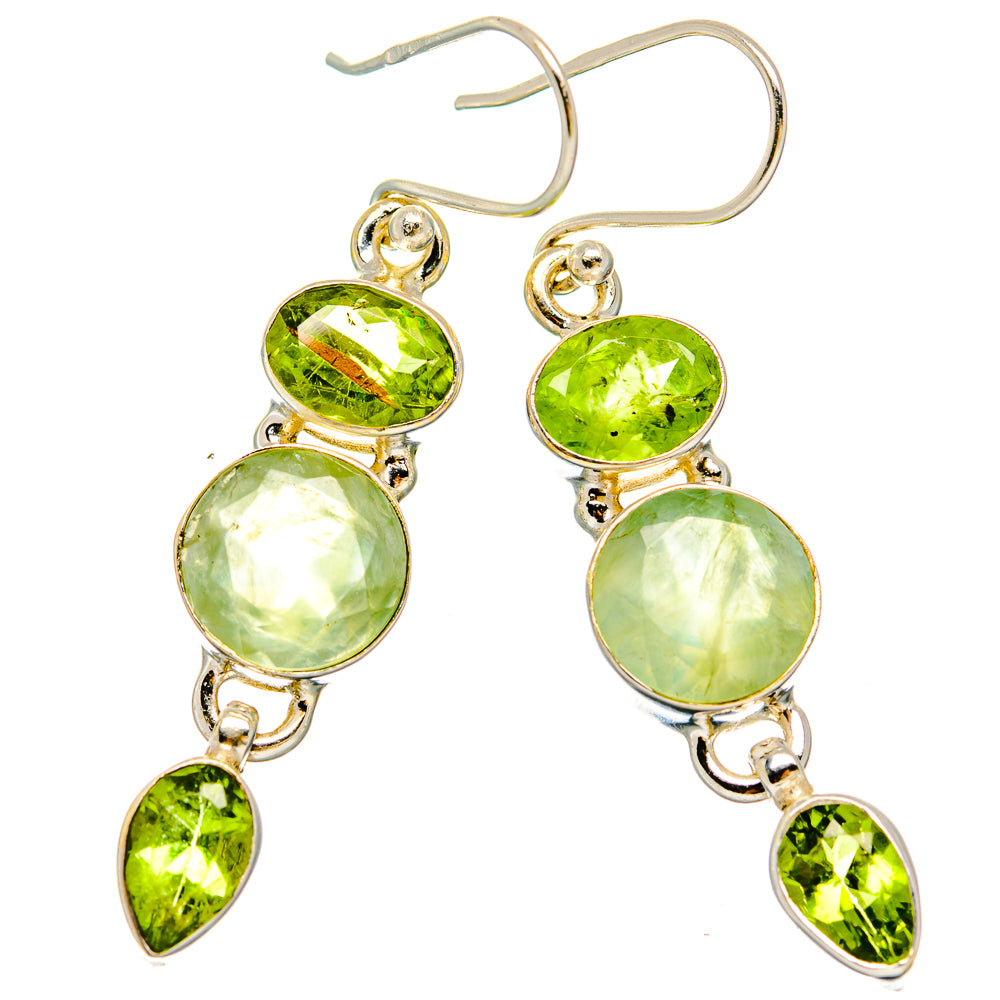 Prehnite Earrings handcrafted by Ana Silver Co - EARR430119 - Photo 2