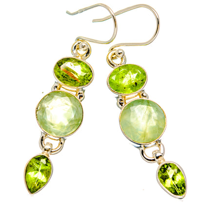 Prehnite Earrings handcrafted by Ana Silver Co - EARR430119 - Photo 2