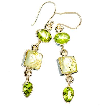 Prehnite Earrings handcrafted by Ana Silver Co - EARR430120 - Photo 2