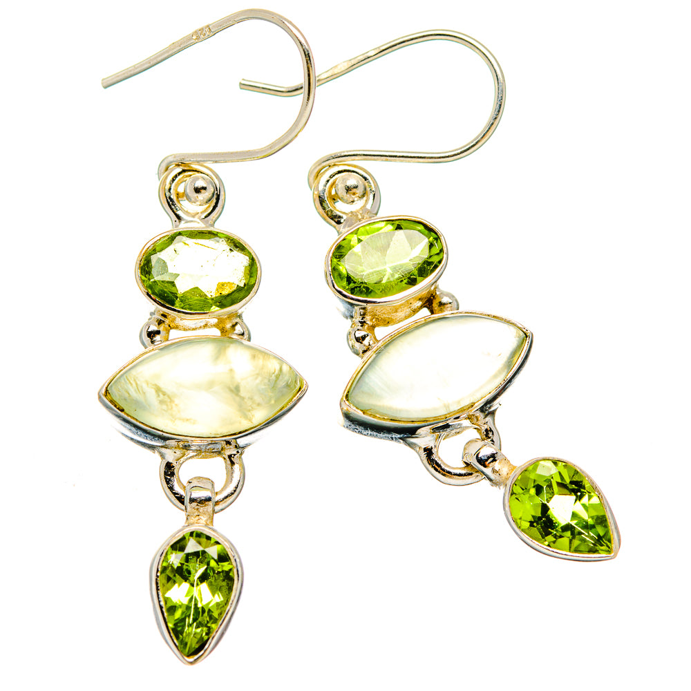 Prehnite Earrings handcrafted by Ana Silver Co - EARR430125 - Photo 2