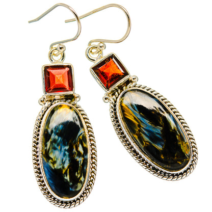 Pietersite Earrings handcrafted by Ana Silver Co - EARR430126 - Photo 2