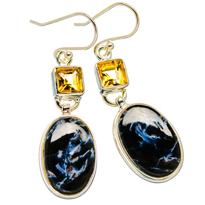 Pietersite Earrings handcrafted by Ana Silver Co - EARR430129 - Photo 2