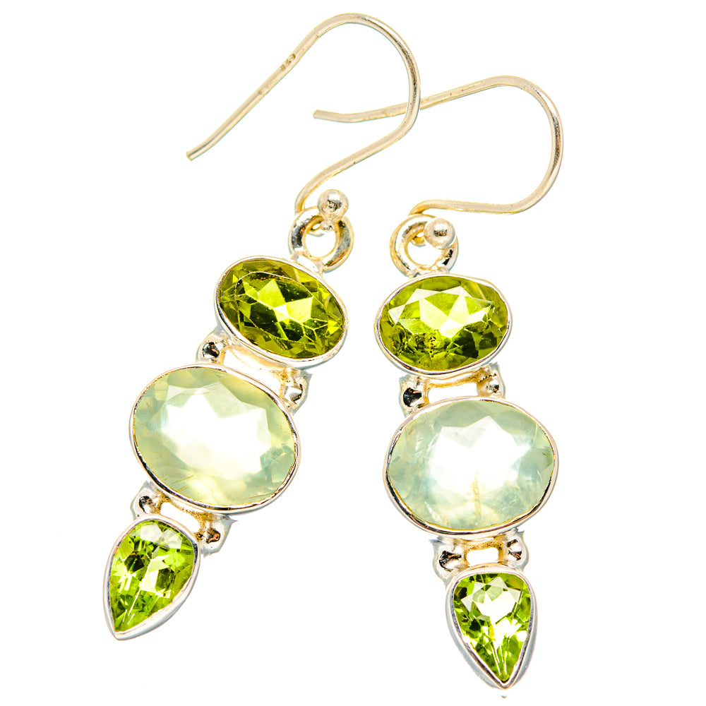 Prehnite Earrings handcrafted by Ana Silver Co - EARR430139 - Photo 2