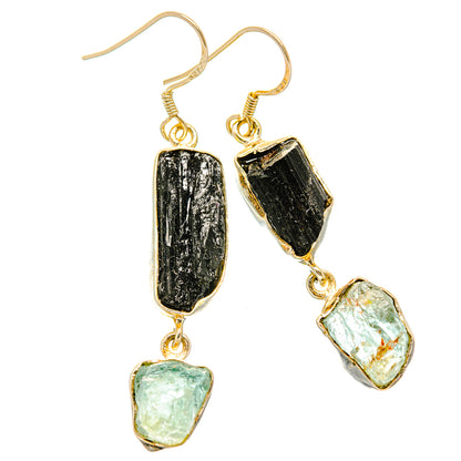 Black Tourmaline Earrings handcrafted by Ana Silver Co - EARR430151 - Photo 2