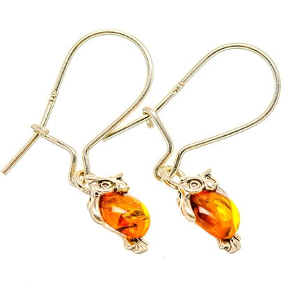 Baltic Amber Earrings handcrafted by Ana Silver Co - EARR430160 - Photo 2