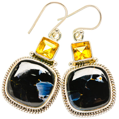 Pietersite Earrings handcrafted by Ana Silver Co - EARR430161 - Photo 2