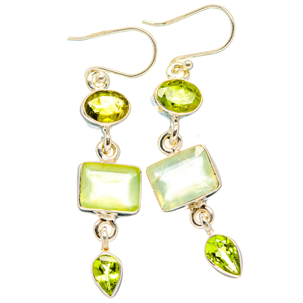 Prehnite Earrings handcrafted by Ana Silver Co - EARR430163 - Photo 2
