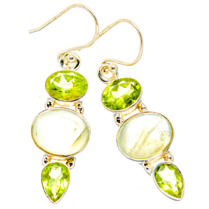 Prehnite Earrings handcrafted by Ana Silver Co - EARR430167 - Photo 2