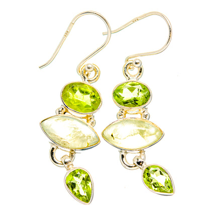 Prehnite Earrings handcrafted by Ana Silver Co - EARR430183 - Photo 2