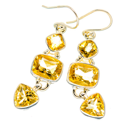 Citrine Earrings handcrafted by Ana Silver Co - EARR430186 - Photo 2