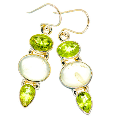 Prehnite Earrings handcrafted by Ana Silver Co - EARR430192 - Photo 2