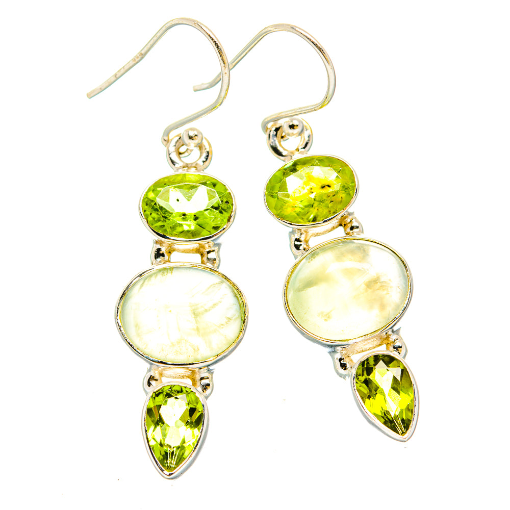 Prehnite Earrings handcrafted by Ana Silver Co - EARR430200 - Photo 2