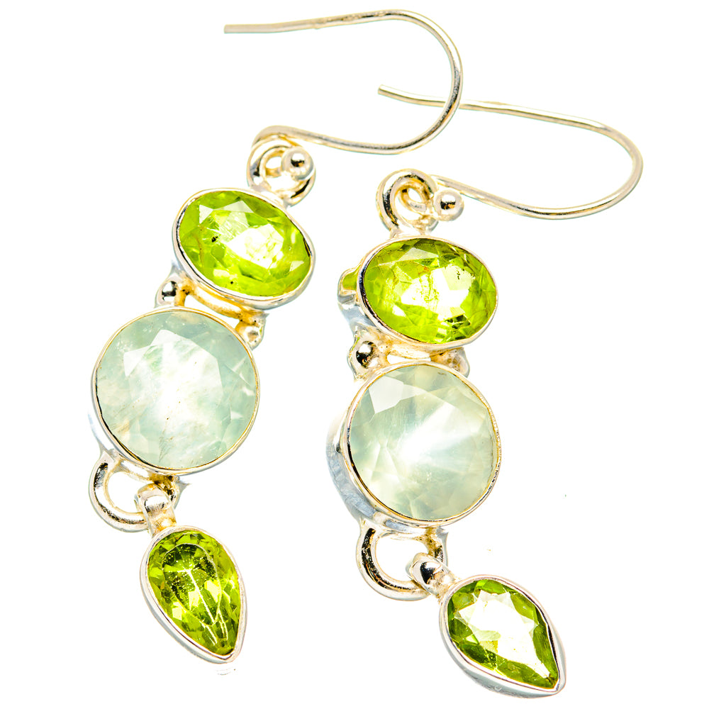 Prehnite Earrings handcrafted by Ana Silver Co - EARR430207 - Photo 2