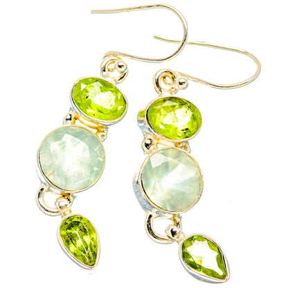 Prehnite Earrings handcrafted by Ana Silver Co - EARR430207 - Photo 2