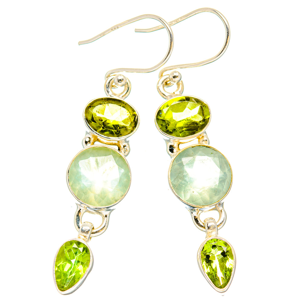 Prehnite Earrings handcrafted by Ana Silver Co - EARR430214 - Photo 2