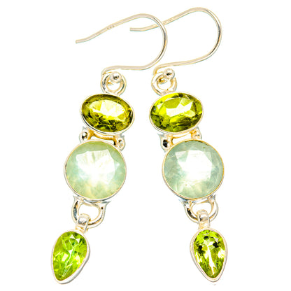 Prehnite Earrings handcrafted by Ana Silver Co - EARR430214 - Photo 2