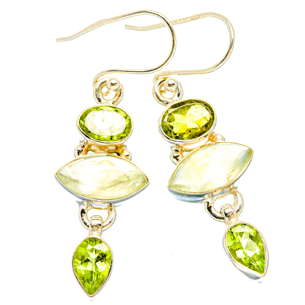 Prehnite Earrings handcrafted by Ana Silver Co - EARR430220 - Photo 2