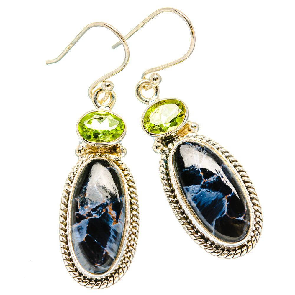 Pietersite Earrings handcrafted by Ana Silver Co - EARR430230 - Photo 2