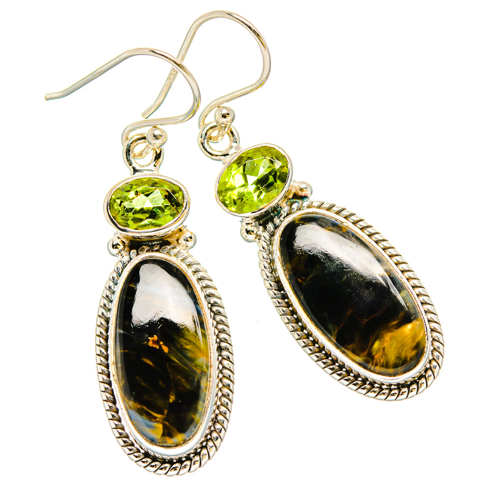 Pietersite Earrings handcrafted by Ana Silver Co - EARR430236 - Photo 2