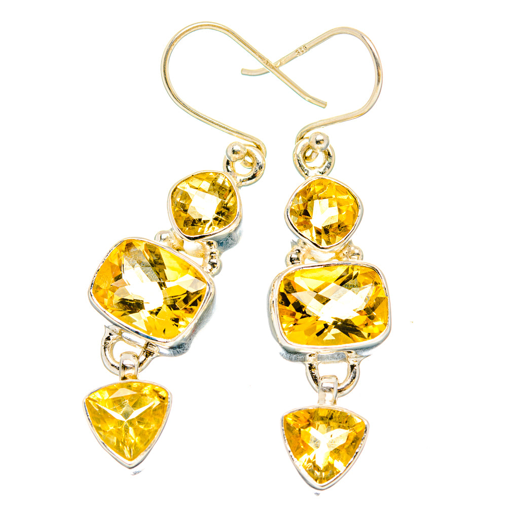 Citrine Earrings handcrafted by Ana Silver Co - EARR430238 - Photo 2