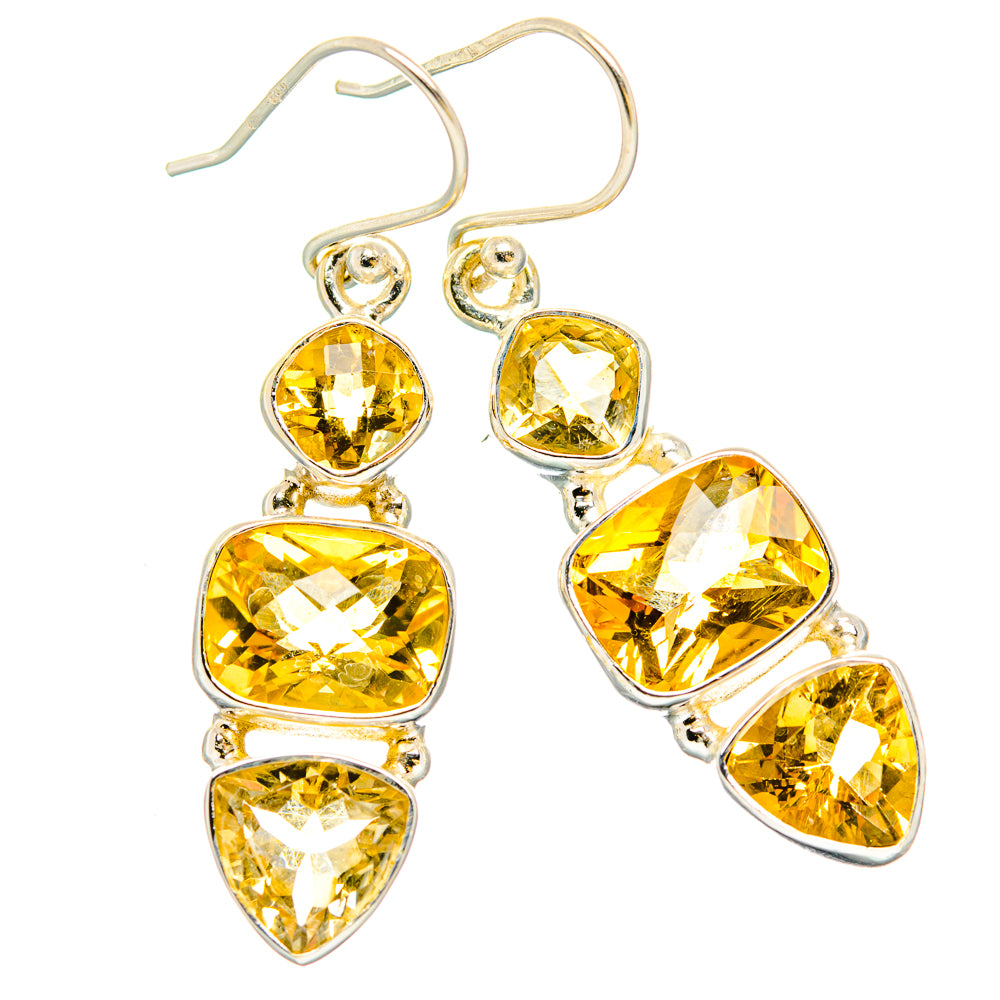 Citrine Earrings handcrafted by Ana Silver Co - EARR430247 - Photo 2