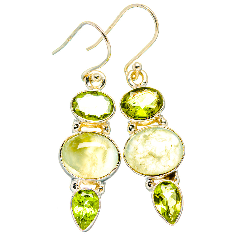 Prehnite Earrings handcrafted by Ana Silver Co - EARR430249 - Photo 2