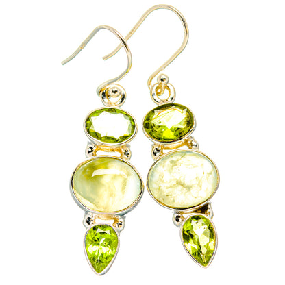 Prehnite Earrings handcrafted by Ana Silver Co - EARR430249 - Photo 2