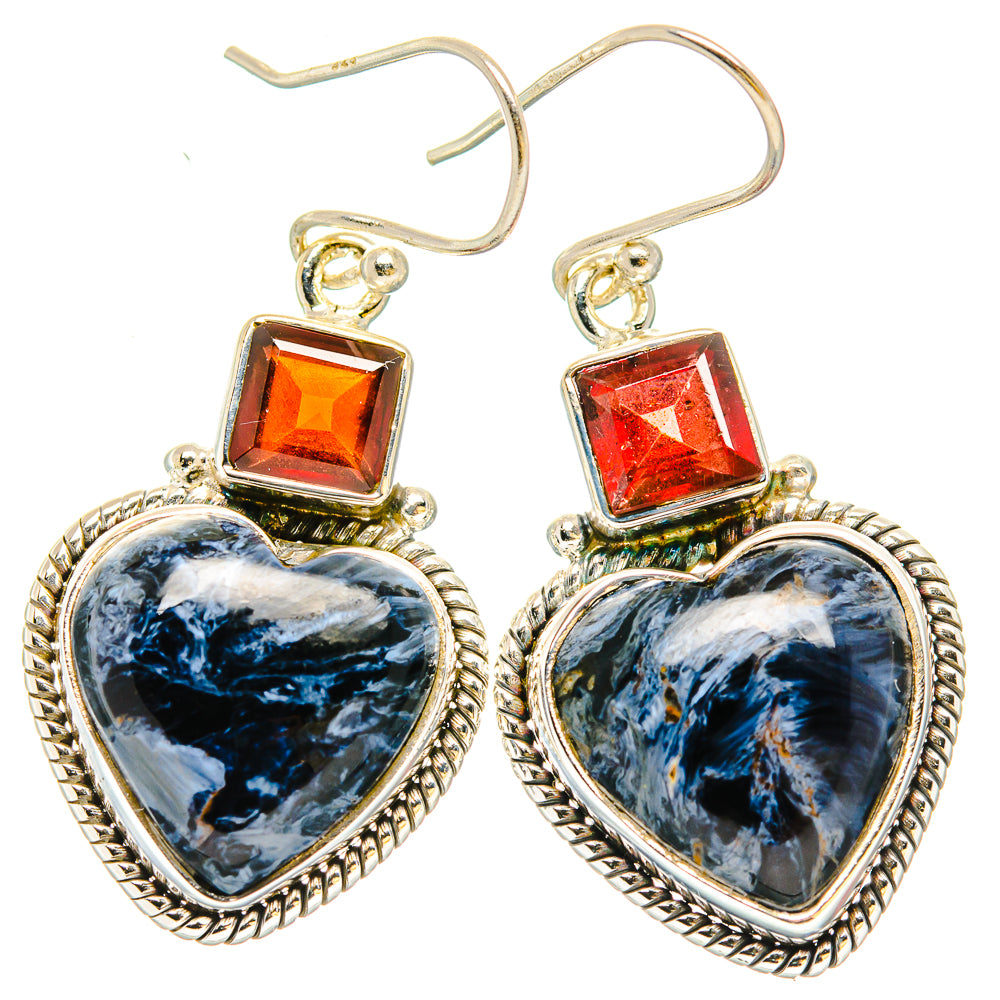 Pietersite Earrings handcrafted by Ana Silver Co - EARR430257 - Photo 2