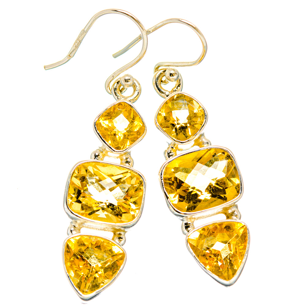 Citrine Earrings handcrafted by Ana Silver Co - EARR430262 - Photo 2