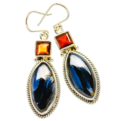 Pietersite Earrings handcrafted by Ana Silver Co - EARR430263 - Photo 2