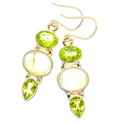 Prehnite Earrings handcrafted by Ana Silver Co - EARR430277 - Photo 2