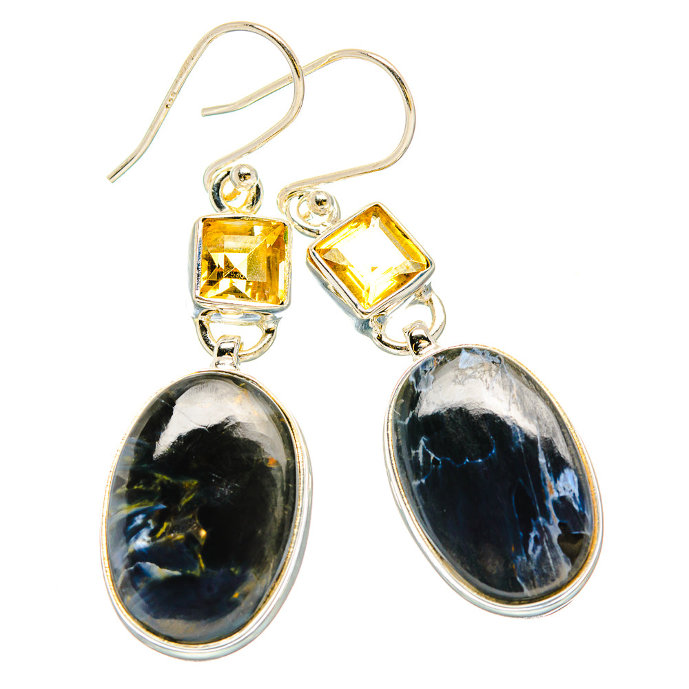 Pietersite Earrings handcrafted by Ana Silver Co - EARR430278 - Photo 2