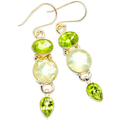 Prehnite Earrings handcrafted by Ana Silver Co - EARR430291 - Photo 2