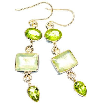 Prehnite Earrings handcrafted by Ana Silver Co - EARR430318 - Photo 2