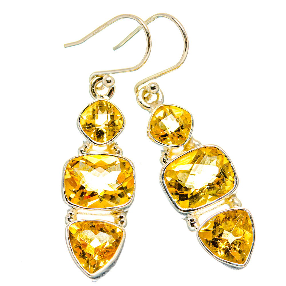 Citrine Earrings handcrafted by Ana Silver Co - EARR430377 - Photo 2